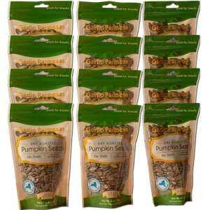 Garlic Parmesan No-Shell Pumpkin Seeds 12 Pak 6 oz bags