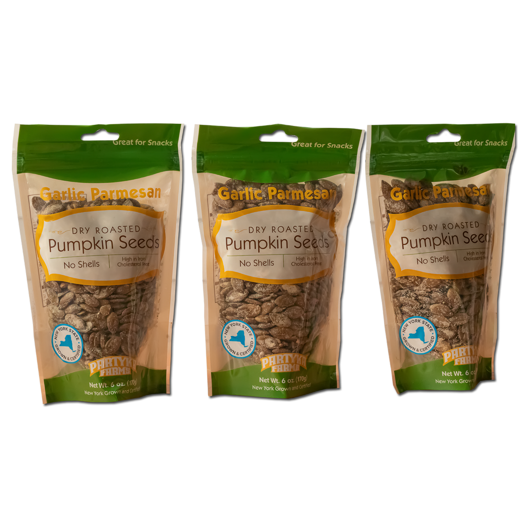 Garlic Parmesan 3 Pak of Pumpkin Seeds 6 oz