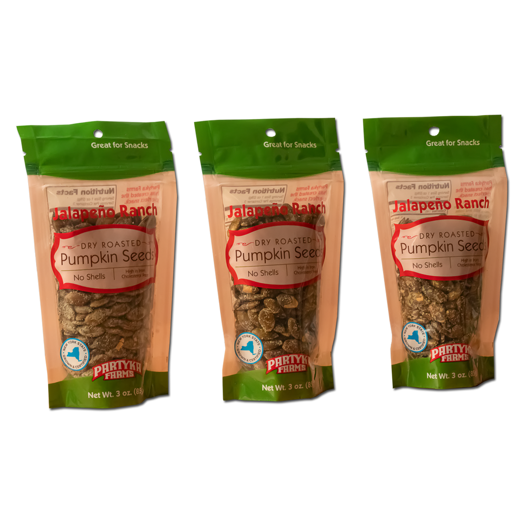 Jalapeño Ranch 3 Pak of Pumpkin Seeds 3 oz