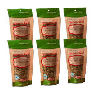 Jalapeño Ranch 6 Pak of Pumpkin Seeds 3 oz