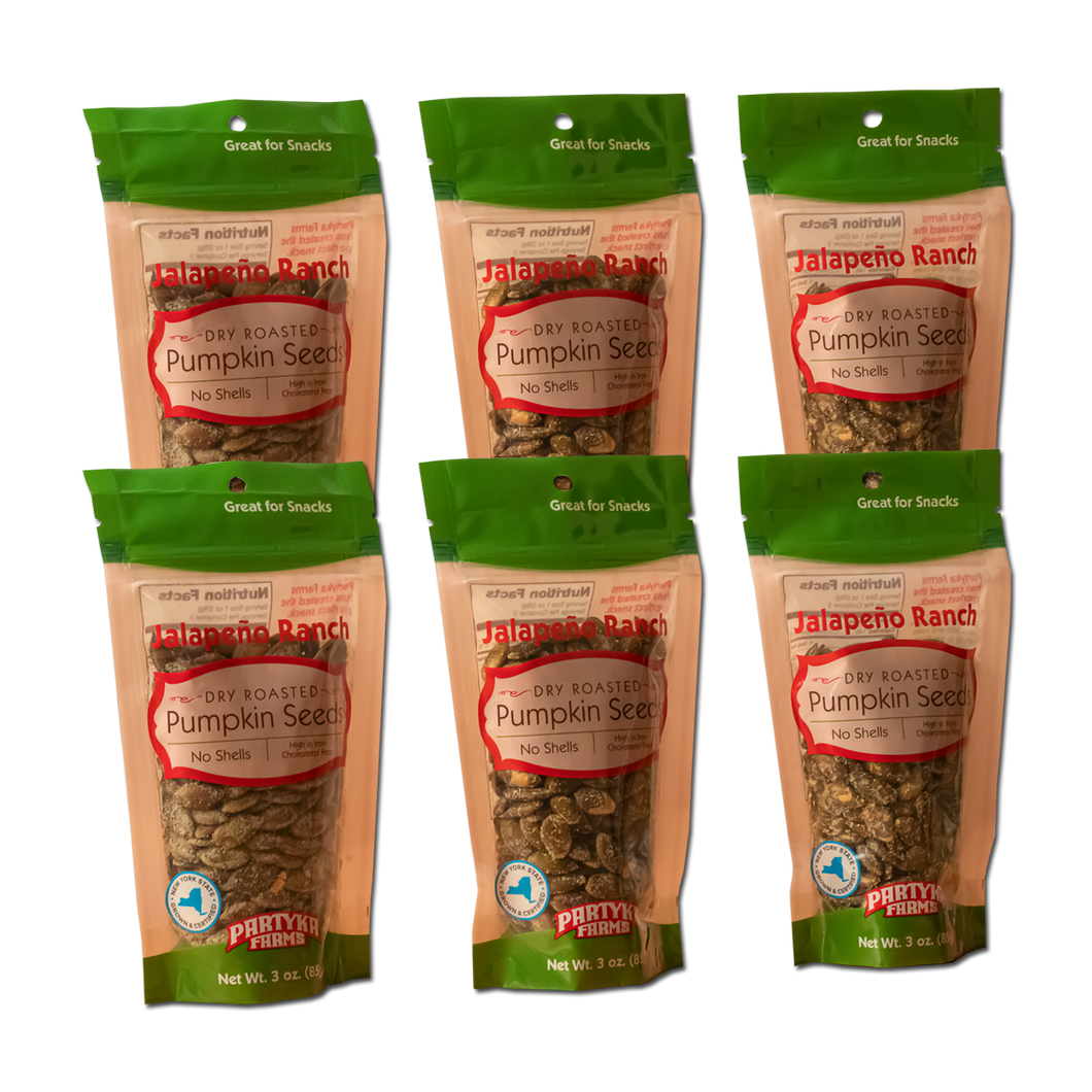 Jalapeño Ranch 6 Pak of Pumpkin Seeds 3 oz