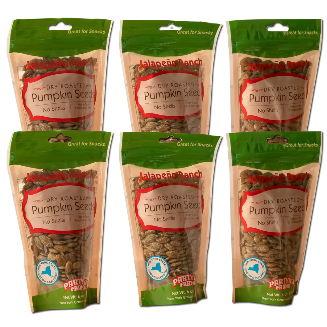 Jalapeño Ranch 6 Pak of Pumpkin Seeds 6 oz