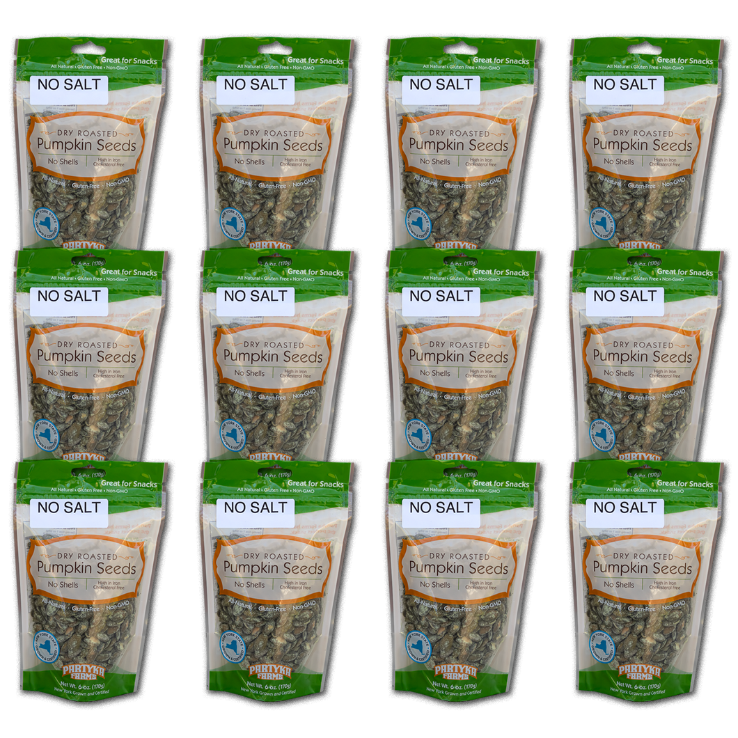 No Salt 12 Pak of Pumpkin Seeds 6 oz